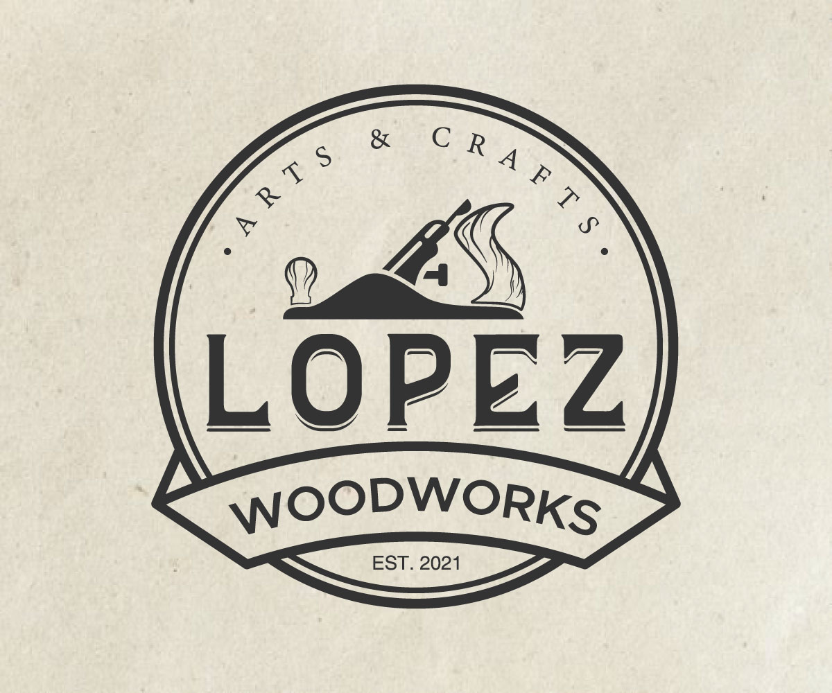 Logo Design by KENGZ for Lopez Woodworks | Design #26133157