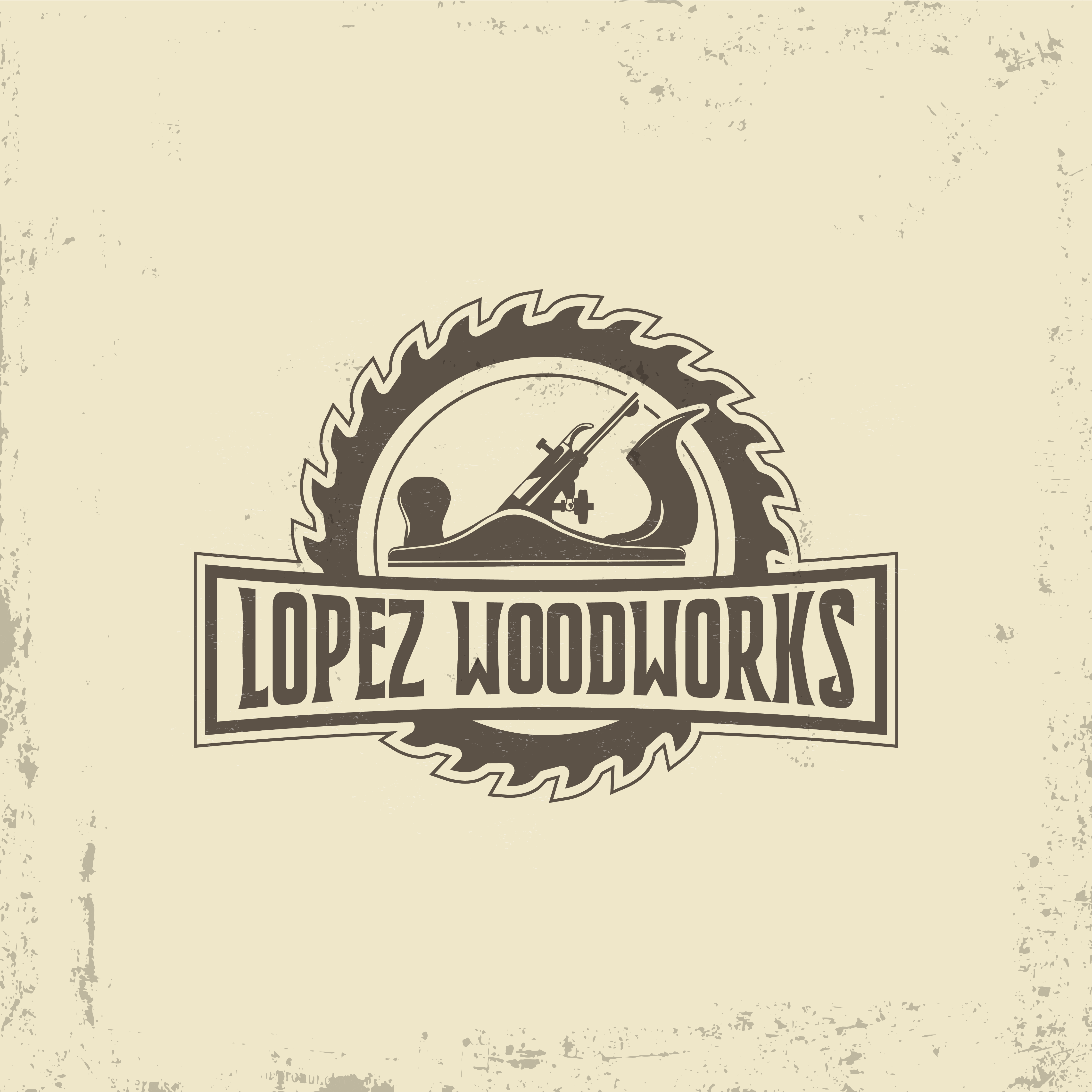 Logo Design by Naufal RA for Lopez Woodworks | Design #26097834