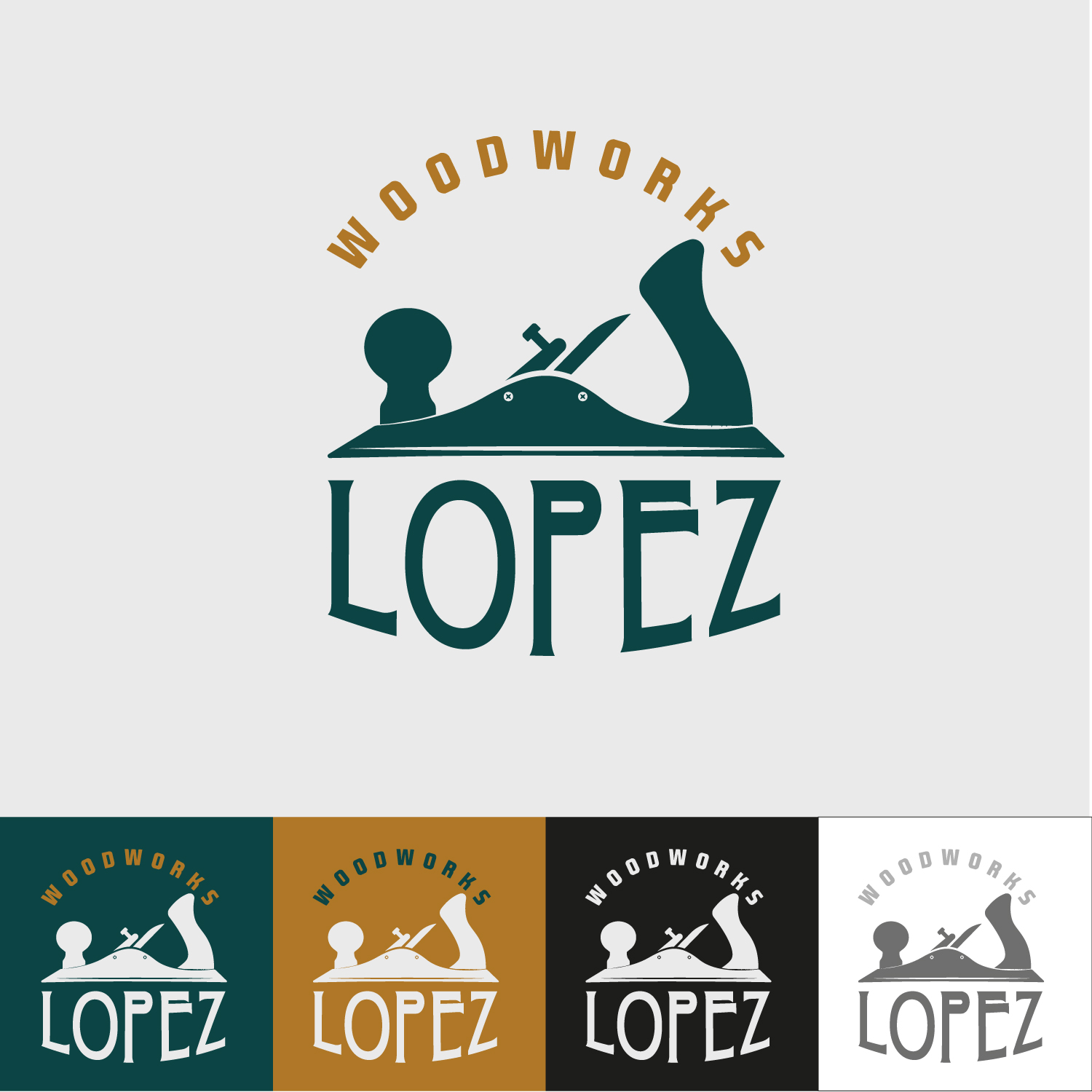 Logo Design by vigie for Lopez Woodworks | Design #26113060