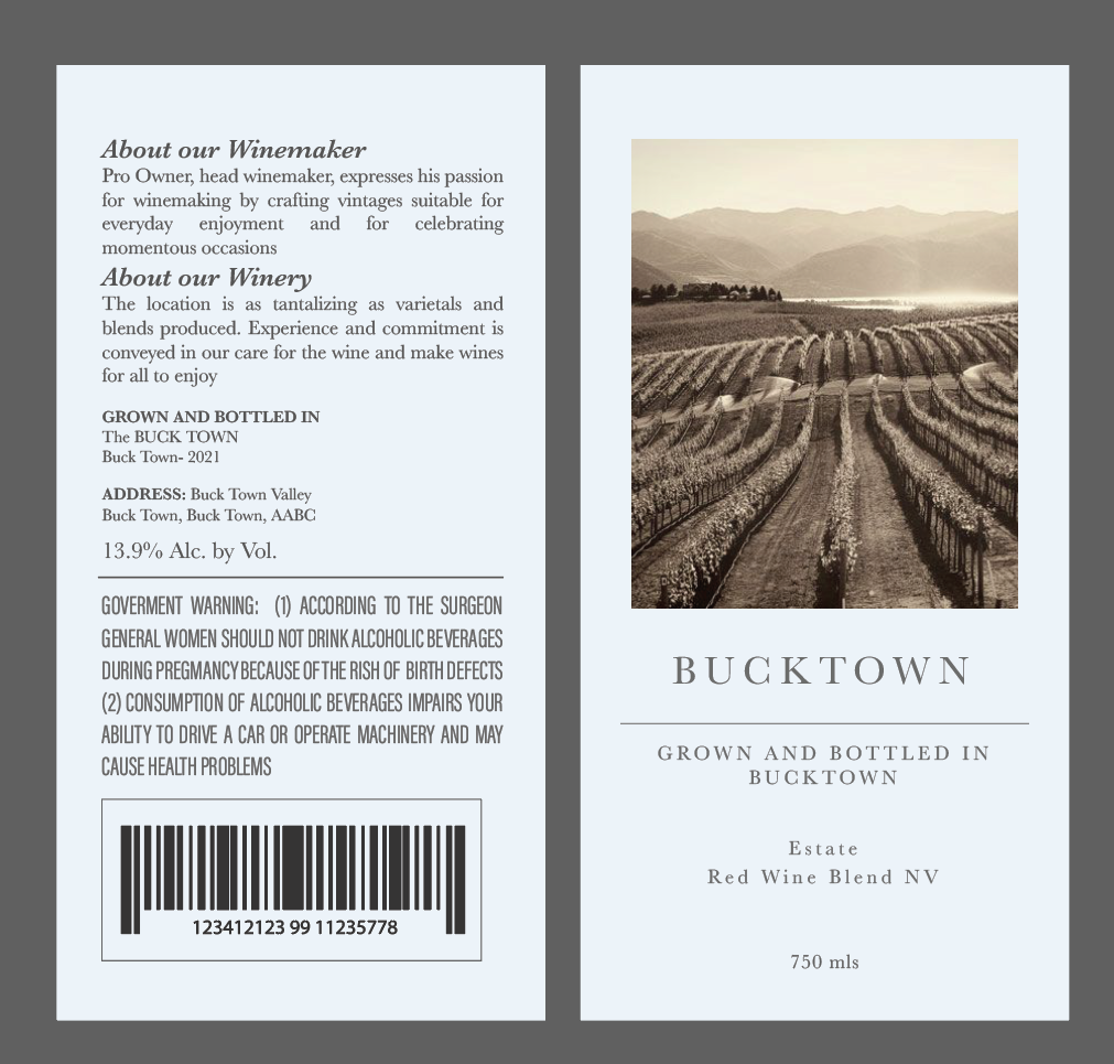 Label Design by Einder for BackRoad Vines | Design #26119254