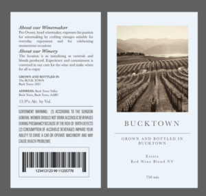 Label Design by Einder for BackRoad Vines | Design: #26119254