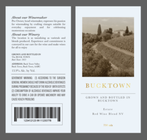 Label Design by Einder for BackRoad Vines | Design: #26119255