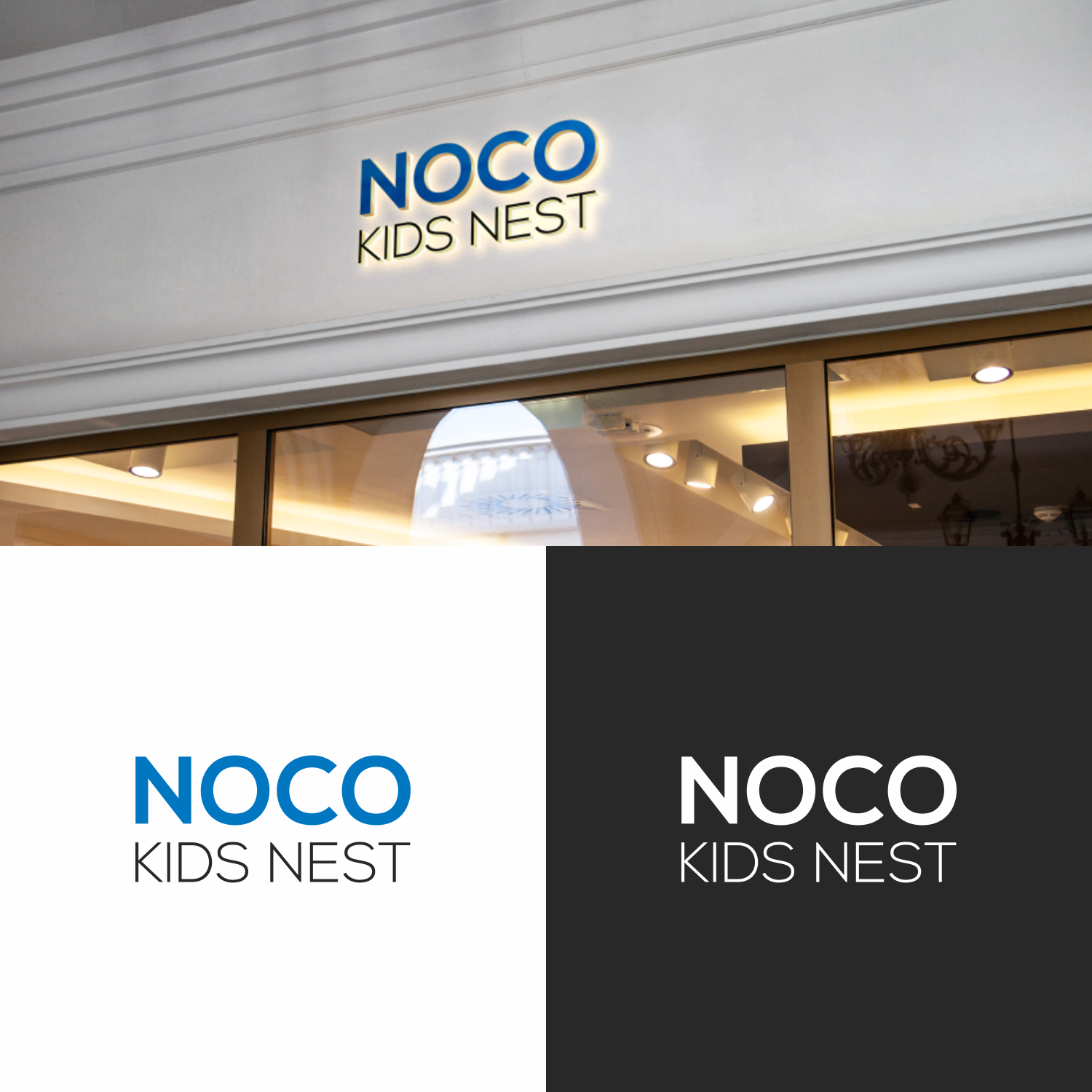 Logo Design by manah bening for Noco Kids Nest | Design #26105333