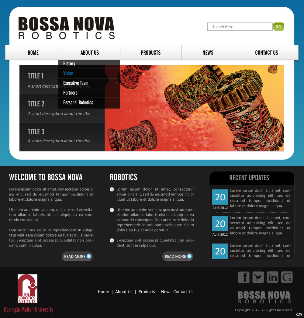 Web Design by pb for this project | Design #744636