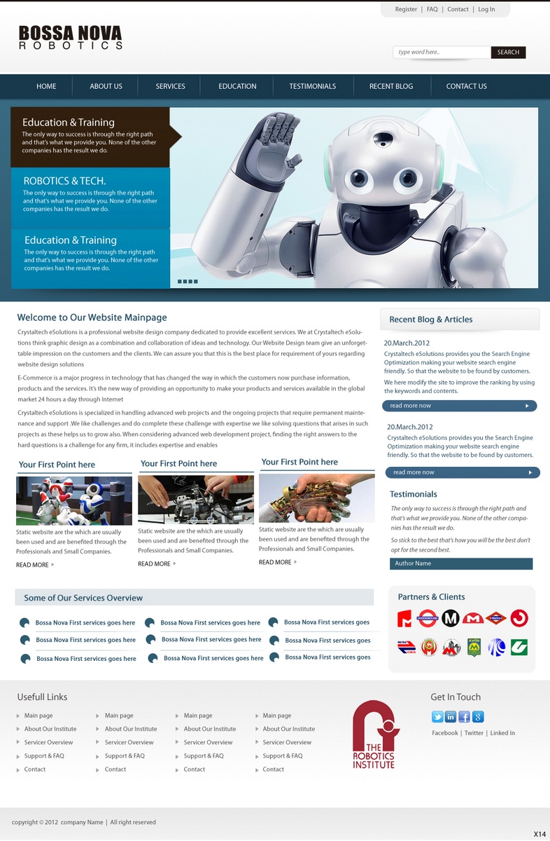 Web Design by pb for this project | Design #744637