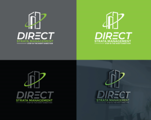 I would like the Business name to be part of the logo - Direct Strata Management. I would like the slogan to be part of the logo - Step in the right direction | Diseño de Logo por Atec