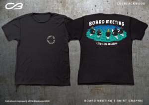 Surfers Board Meeting (Play on words)  | Diseño de Camiseta por Col 3