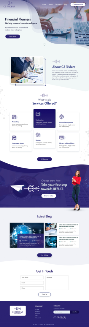 Web-Design von Shijo John für dieses Projekt | Design: #26101735