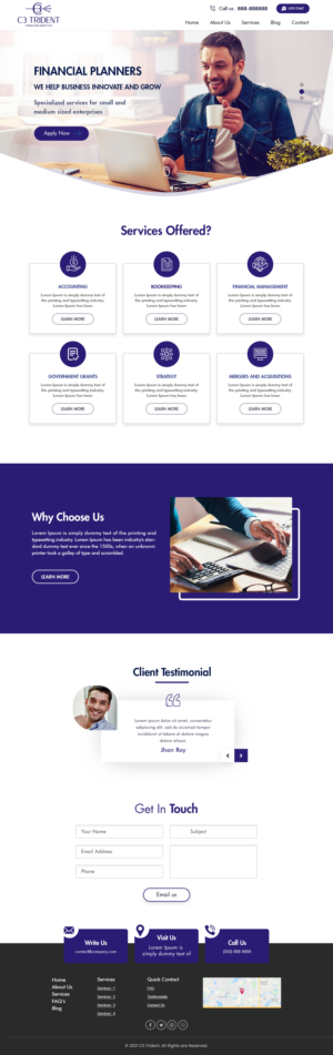 Web-Design von Shijo John für dieses Projekt | Design: #26101815