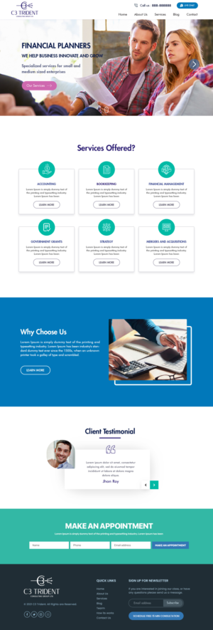 Web Design by Shijo John for this project | Design: #26104979
