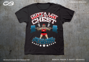 BenchPress Workout T-Shirt design | Diseño de Camiseta por Col 3