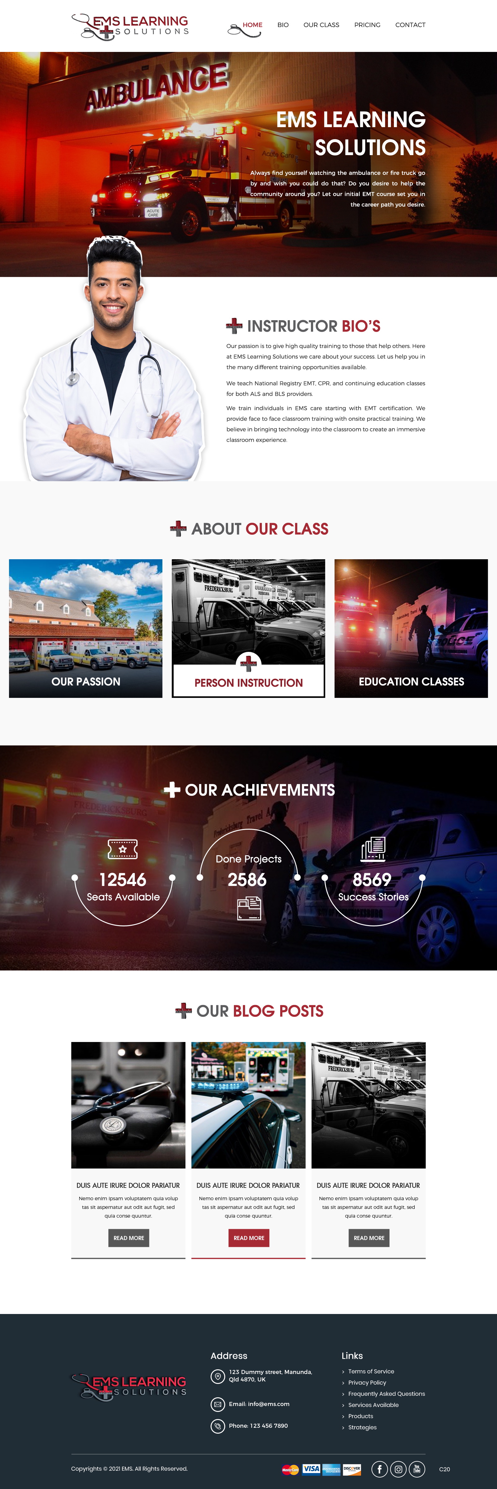 Web Design by pb for EMS Learning Solutions | Design #26105639