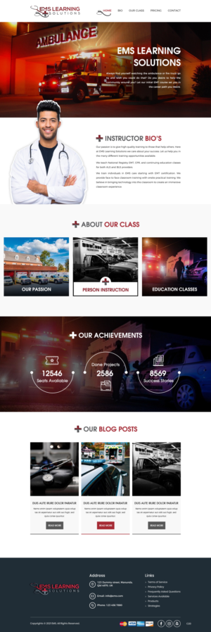 Web Design by pb for EMS Learning Solutions | Design: #26105639