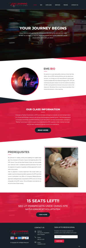 Web Design by pb for EMS Learning Solutions | Design: #26105640
