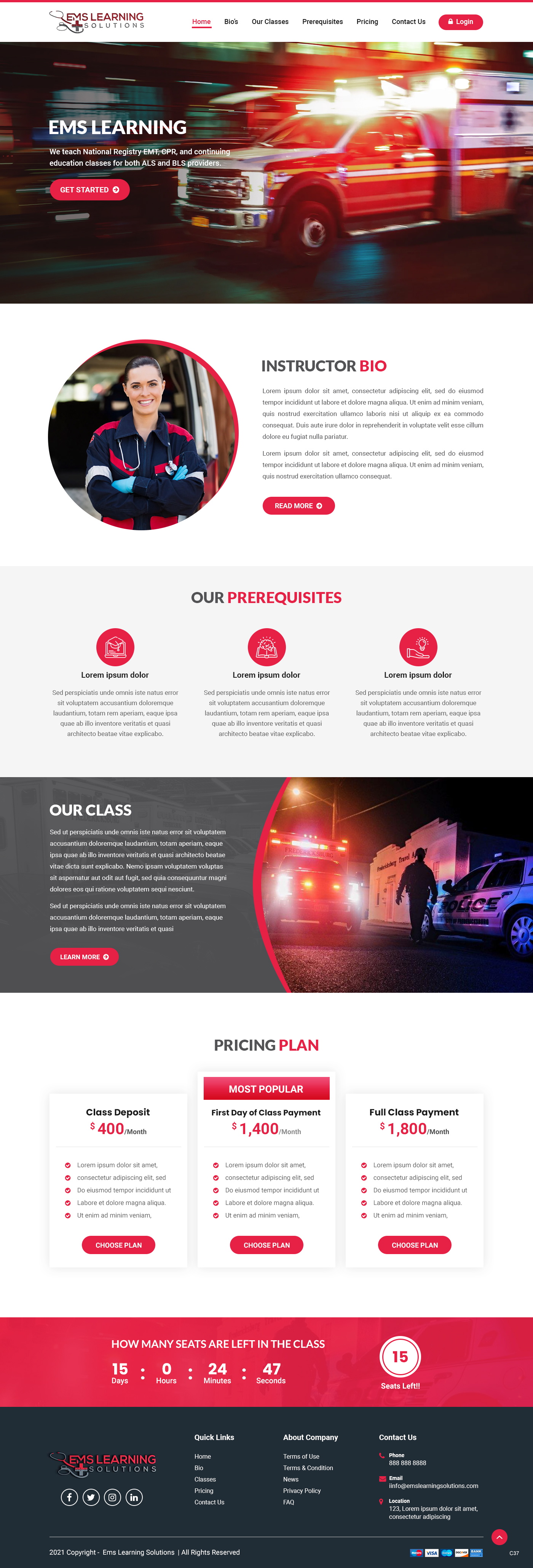 Web Design by pb for EMS Learning Solutions | Design #26105644
