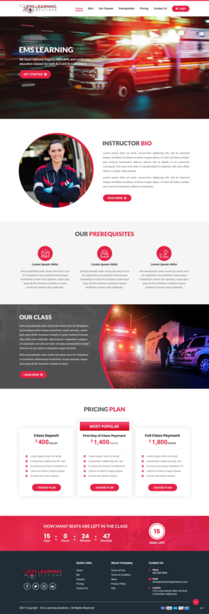 Web Design by pb for EMS Learning Solutions | Design: #26105644
