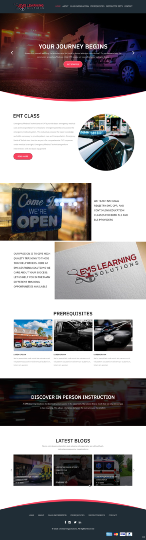 Web Design by pb for EMS Learning Solutions | Design: #26105647