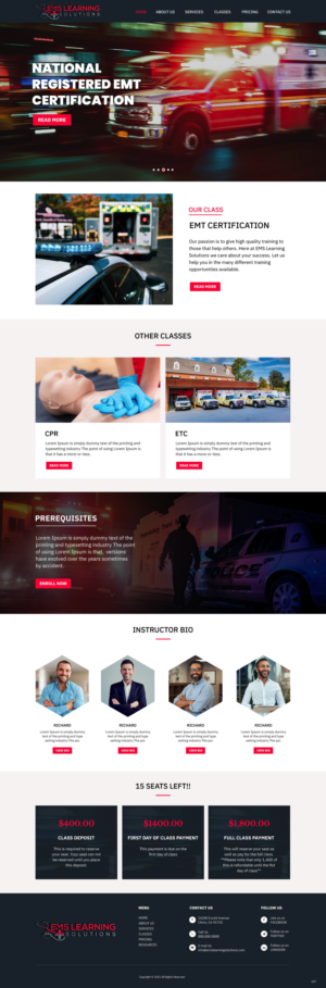 Web Design by pb for EMS Learning Solutions | Design: #26105654