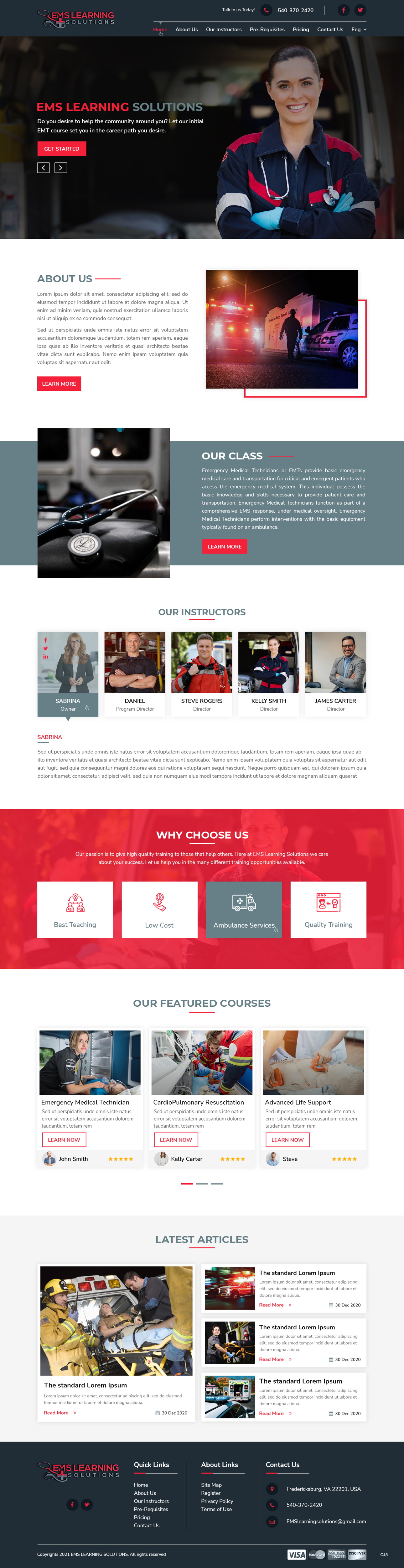 Diseño Web por pb para EMS Learning Solutions | Diseño #26105656