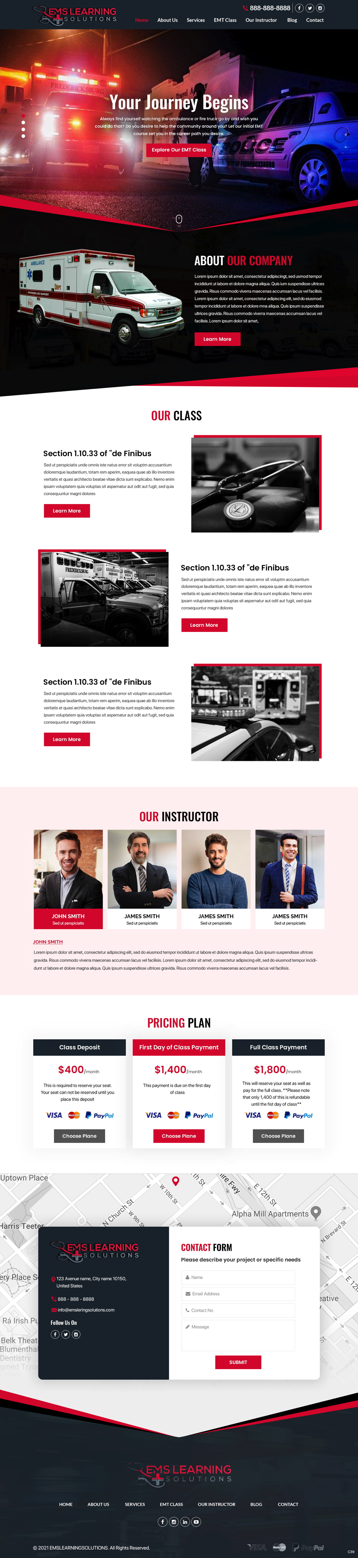 Web Design by pb for EMS Learning Solutions | Design #26118721