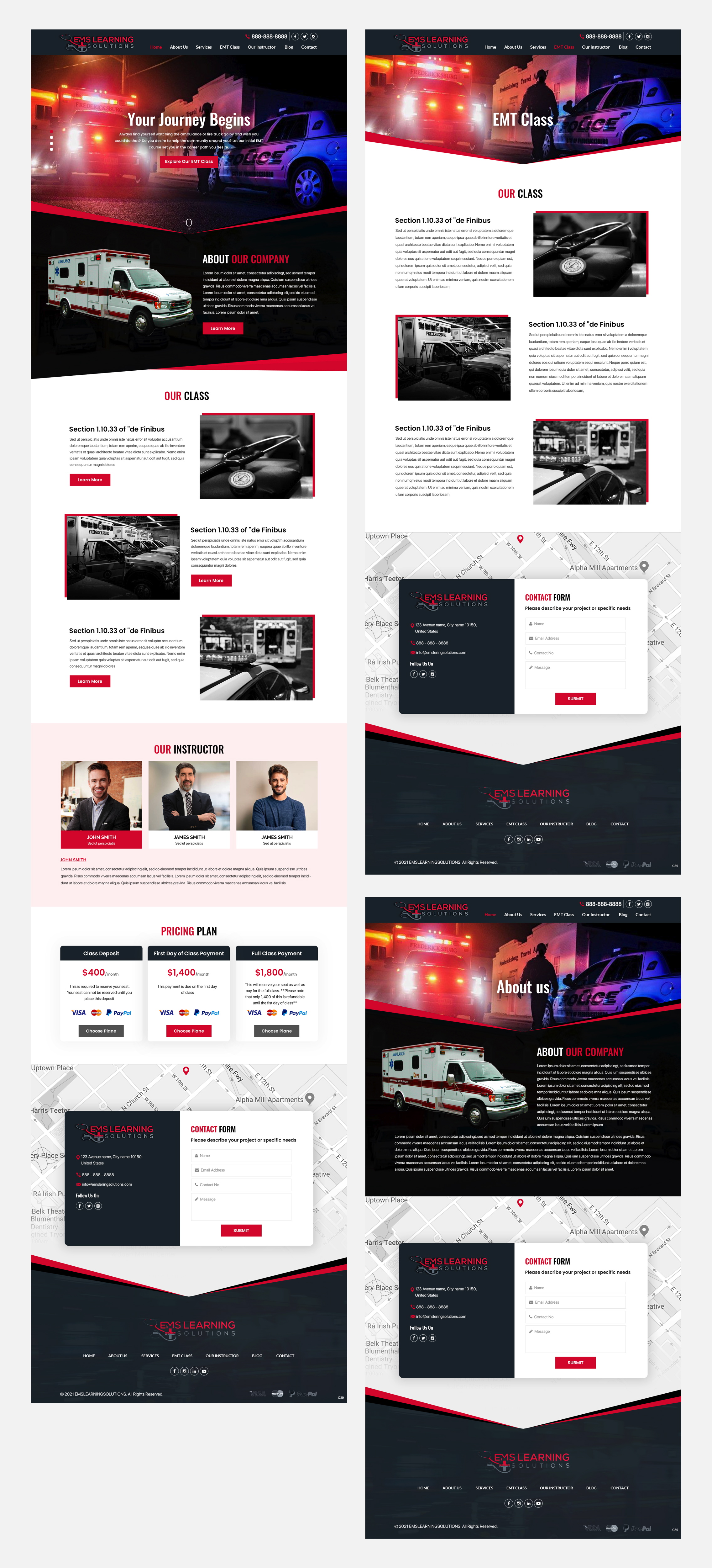 Web Design by pb for EMS Learning Solutions | Design #26134800