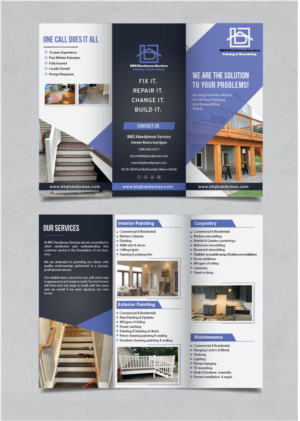 Flyer Design by alex989 for BKG Handyman Services | Design: #26104327