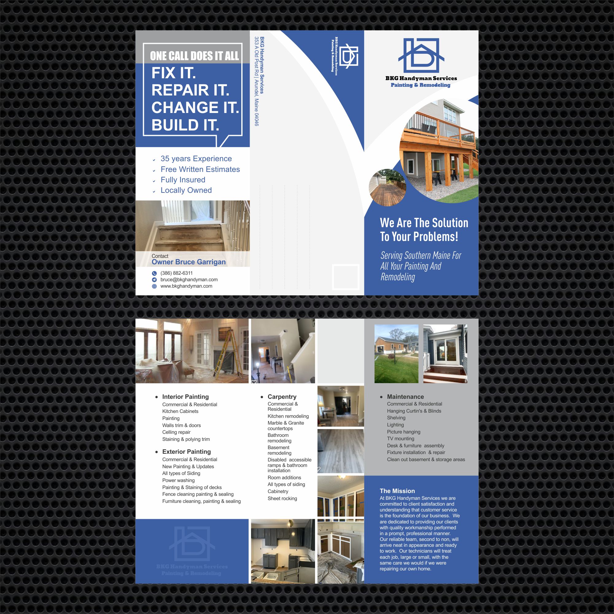 Flyer Design by nng for BKG Handyman Services | Design #26120296