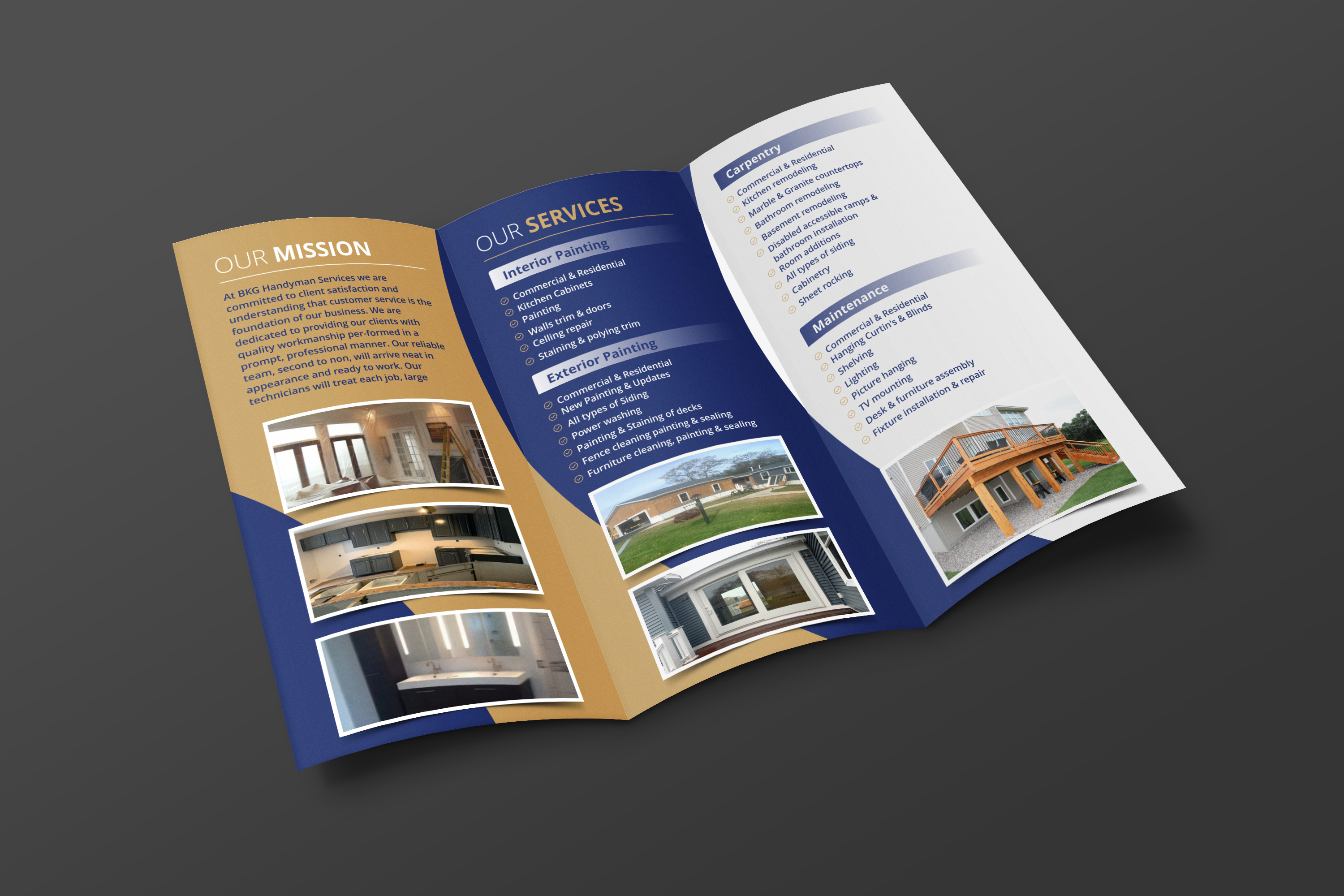 Flyer Design by ecorokerz for BKG Handyman Services | Design #26115029