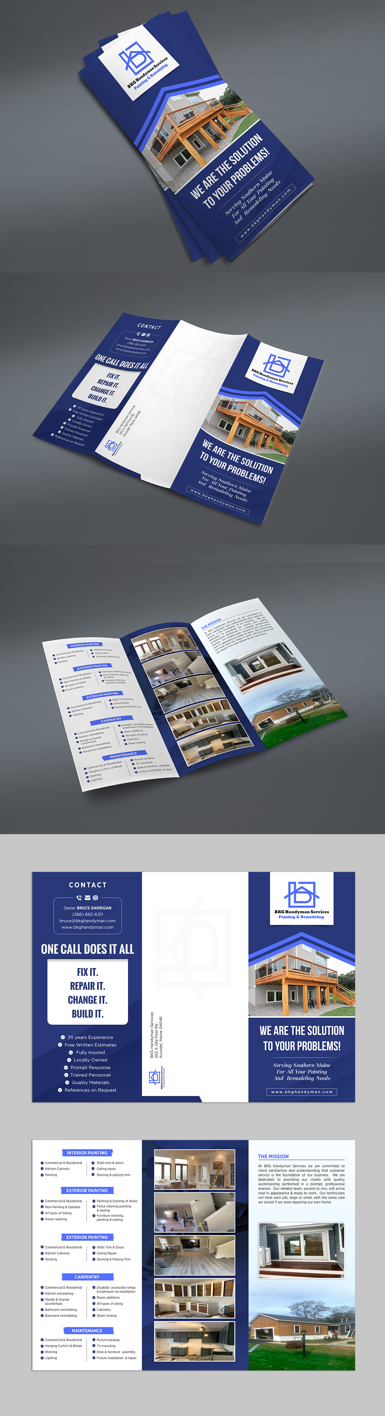 Flyer Design by SWASTIK for BKG Handyman Services | Design #26105121