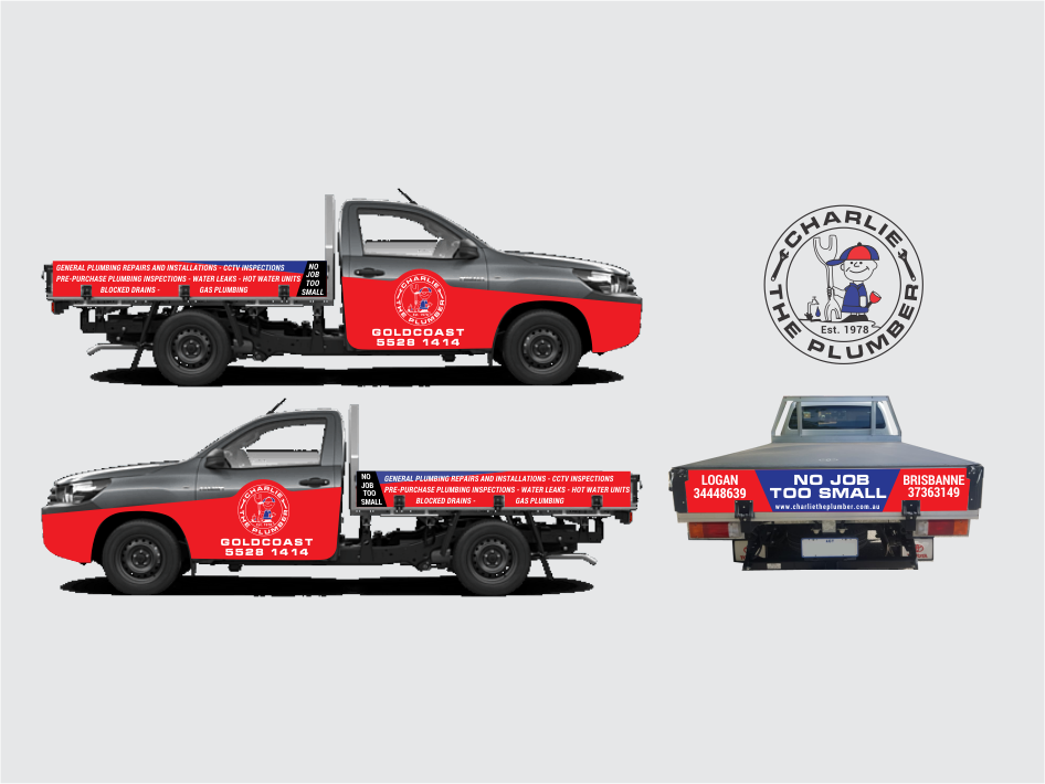 Car Wrap Design by Bee Bee for CHARLIE THE PLUMBER | Design #26187133