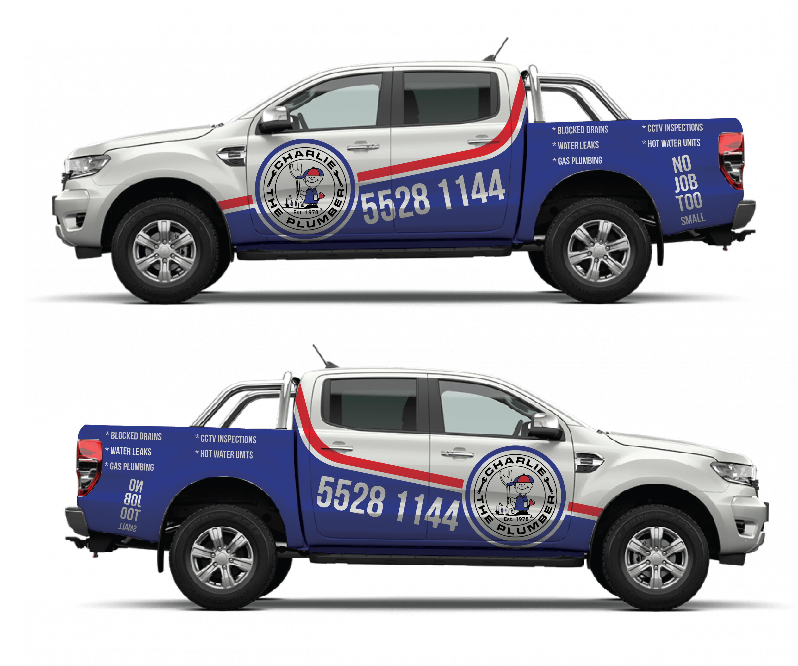 Design de Covering de Véhicule par Deziners Zone pour CHARLIE THE PLUMBER | Design #26120590