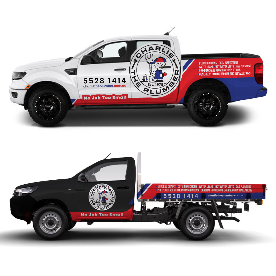 Car Wrap Design by Yoga Tri for CHARLIE THE PLUMBER | Design #26107860