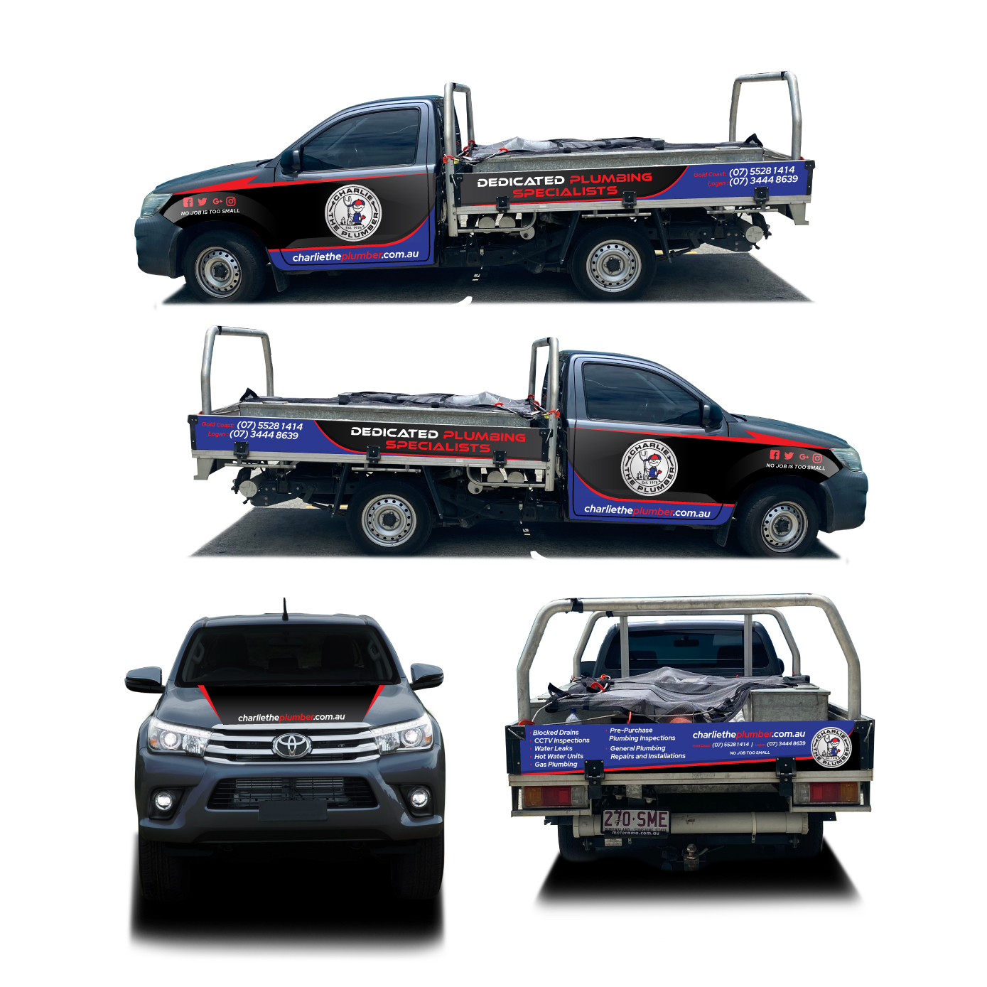 Car Wrap Design by Radsky17 for CHARLIE THE PLUMBER | Design #26140376