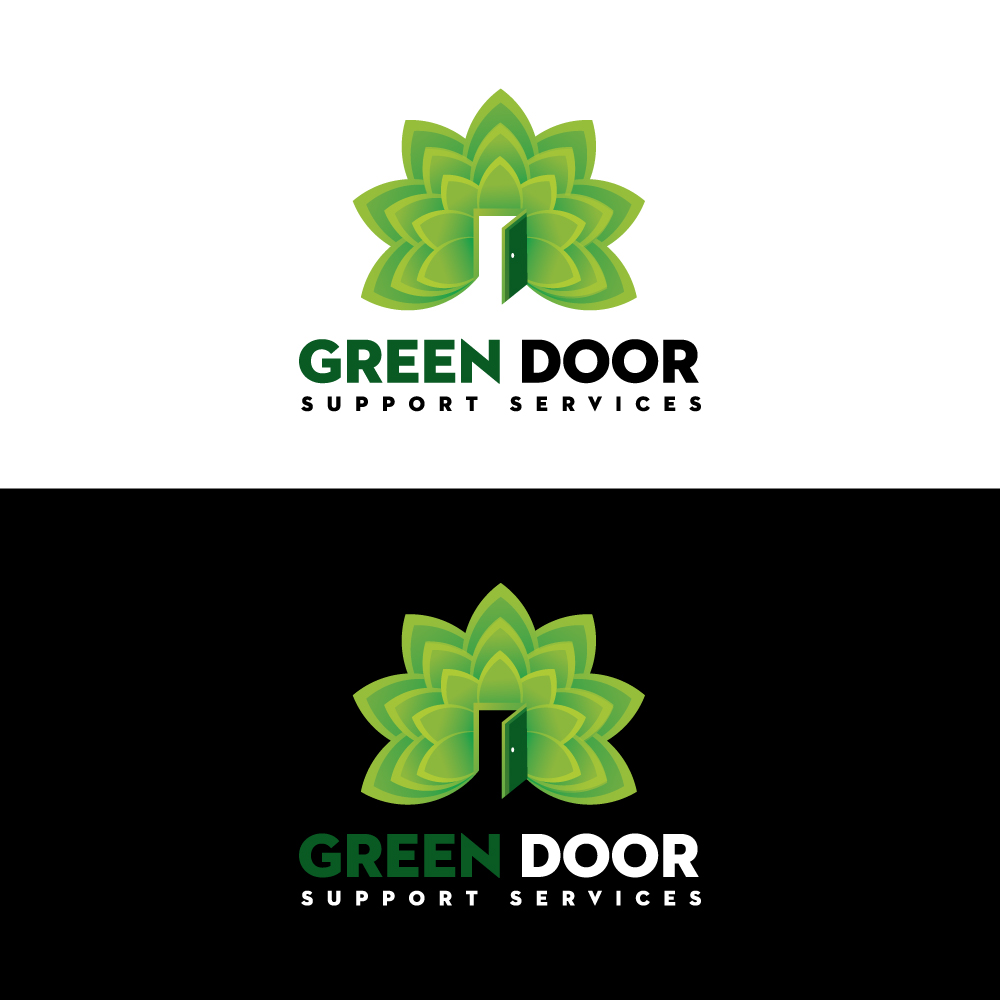 Logo Design by Sujit Banerjee for Green Door Support Services | Design #26110776
