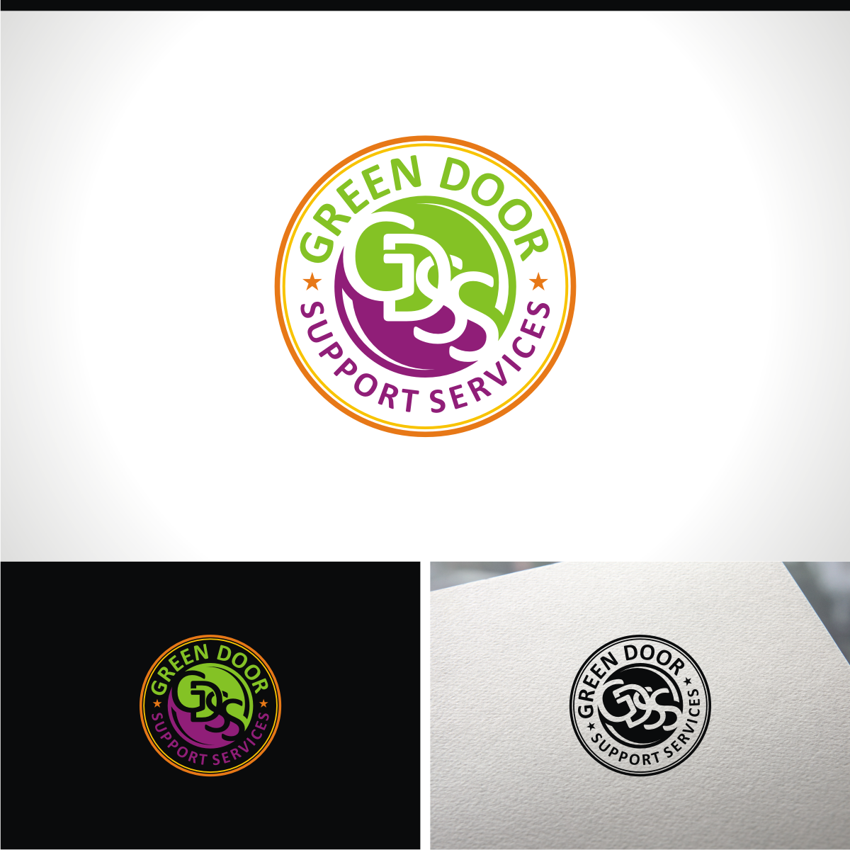 Logo-Design von e-graphics für Green Door Support Services | Design #26112299