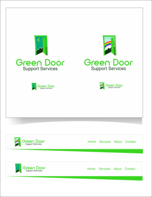 Logo Design by dclawstudio for Green Door Support Services | Design: #26119188