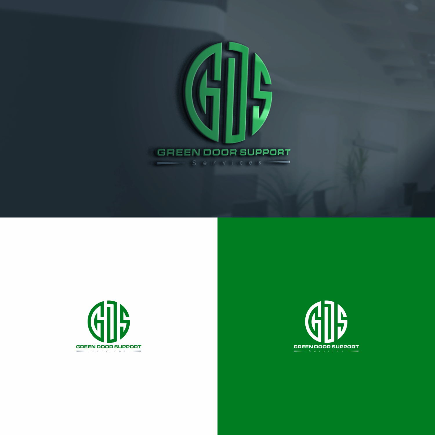 Logo Design by manah bening for Green Door Support Services | Design #26108799