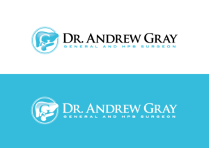 Dr. Andrew Gray (large text - top line) followed by the text underneath,  General and HPB Surgeon   in smaller font on the second line. Image to be on the left on text (or we can try above if that looks better). | Logo Design by grrssn