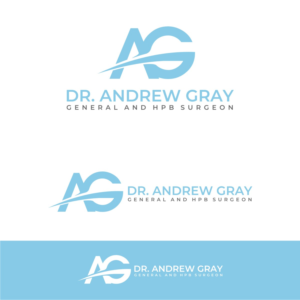 Dr. Andrew Gray (large text - top line) followed by the text underneath,  General and HPB Surgeon   in smaller font on the second line. Image to be on the left on text (or we can try above if that looks better). | Logo Design by OrianO-70