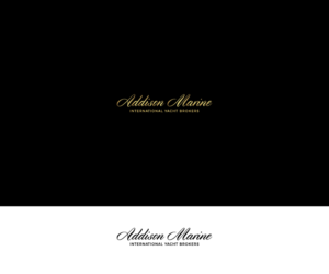 Addison Marine as the main wording but with 'International Yacht Brokers' as a small strap line | Logo Design by Vetroff