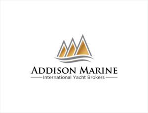 Addison Marine as the main wording but with 'International Yacht Brokers' as a small strap line | Logo Design by BNdesigner