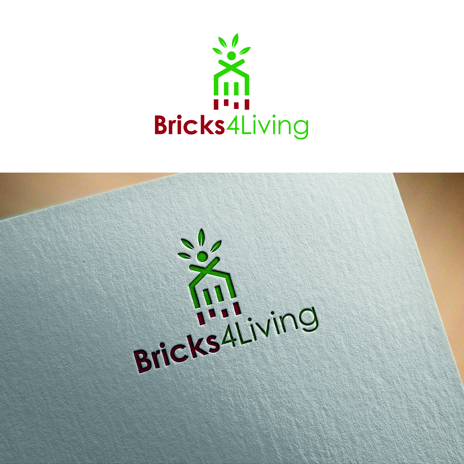 Logo Design by MG.graphics for Bricks4living | Design #26118197