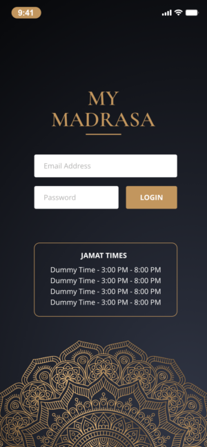 Mosque App design fresh look and feel | App Design by Cynor Designs