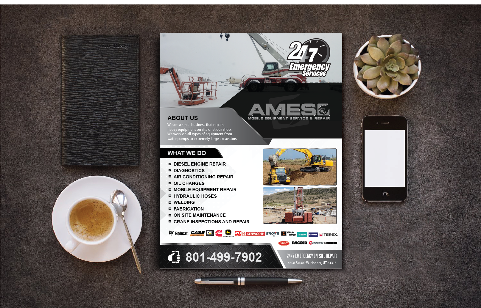Flyer Design by alex989 for Ames Mobile Equipment Service and Repair | Design #26114928