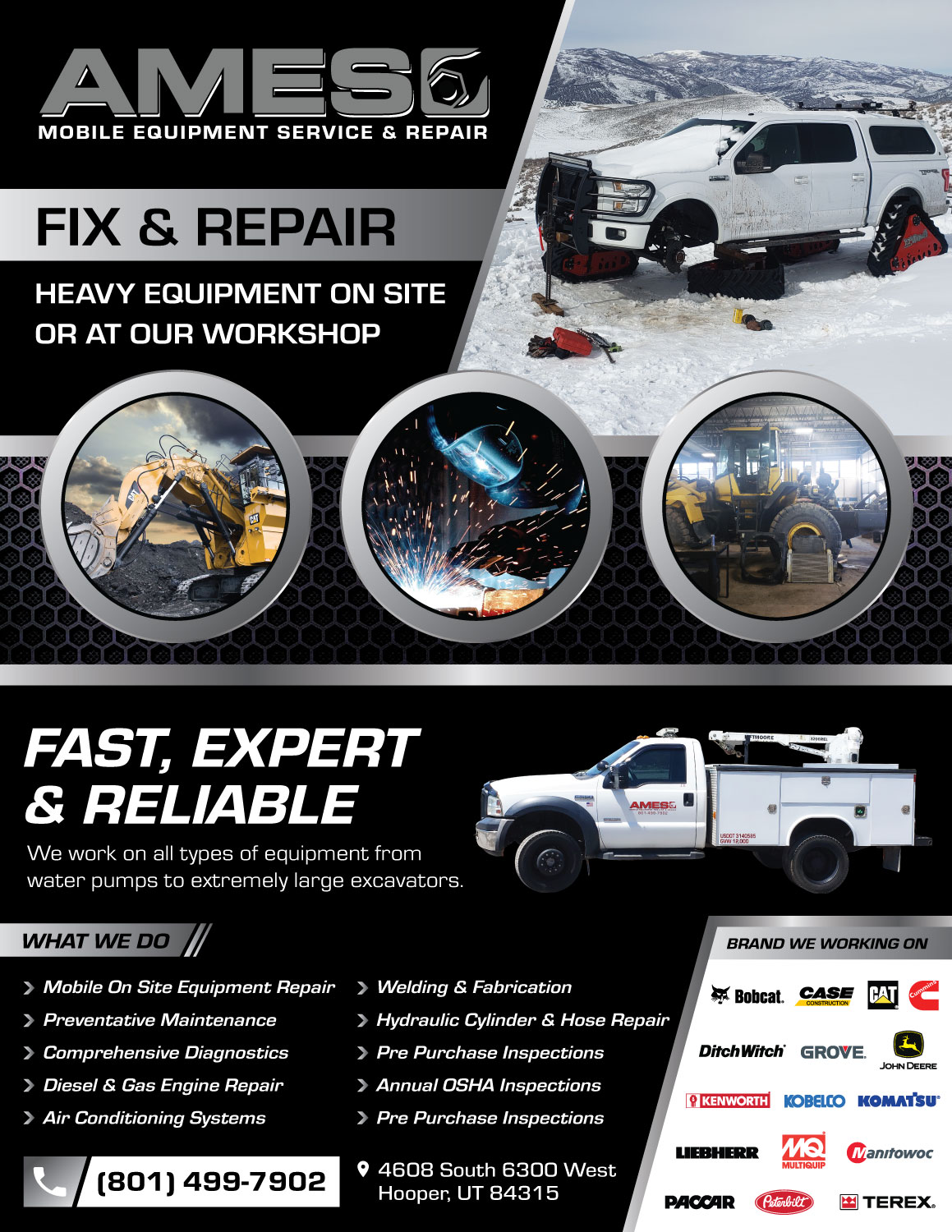 Design de Flyer par sun_design pour Ames Mobile Equipment Service and Repair | Design #26115269