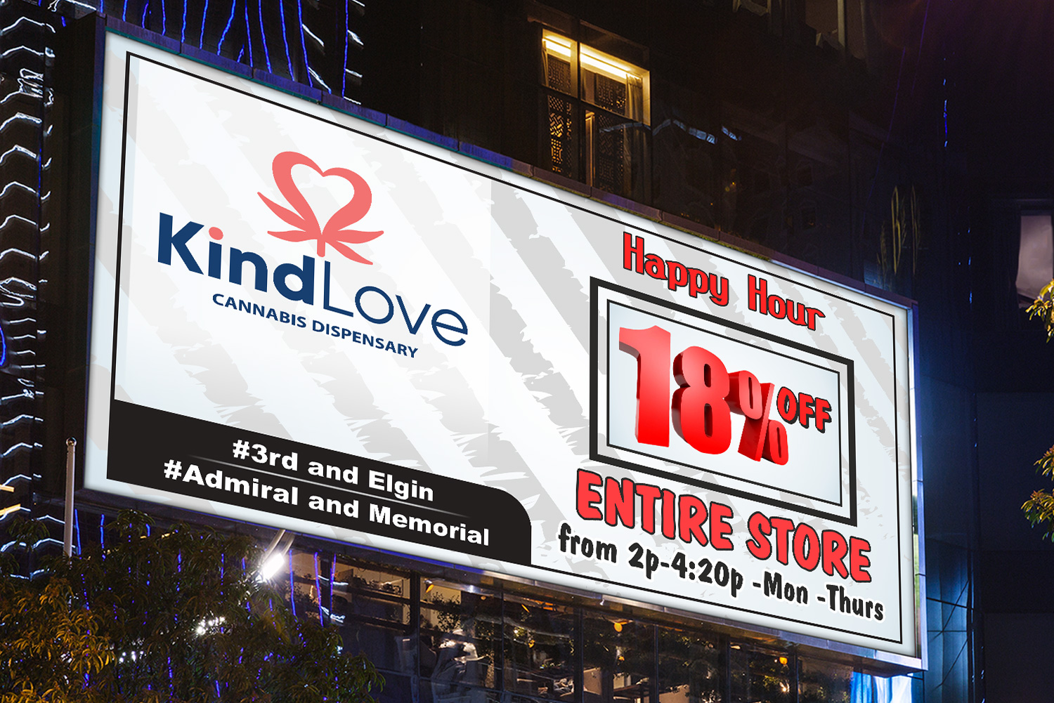 Billboard Design by Petter Goms for Kind Love | Design #26111454