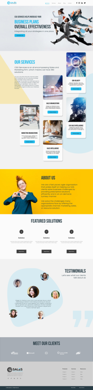 Web Design by Madhusudhana for Sales Intel | Design #26142110