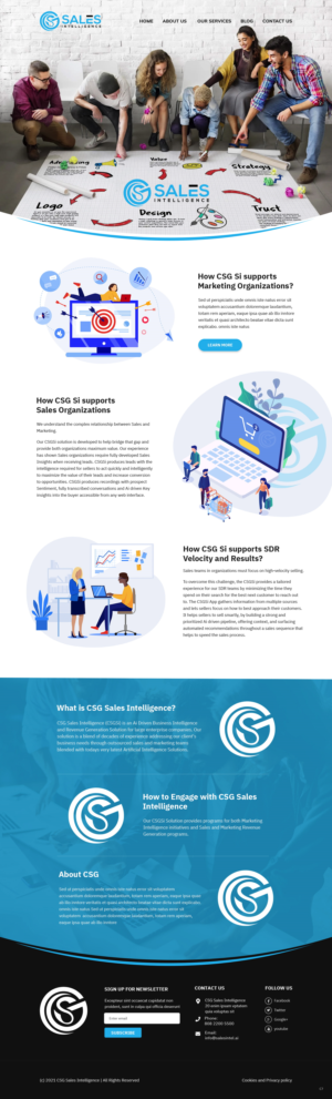 Web Design by pb for Sales Intel | Design: #26118690