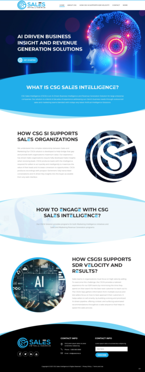 Diseño Web por pb para Sales Intel | Diseño: #26118691