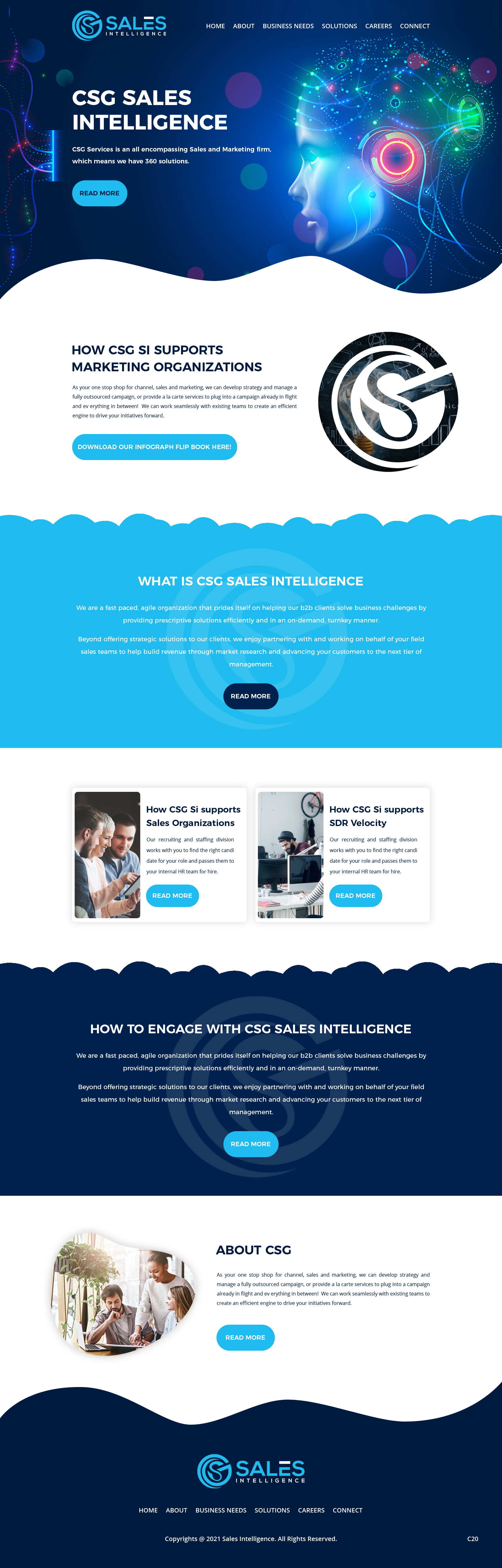 Web Design by pb for Sales Intel | Design #26118692